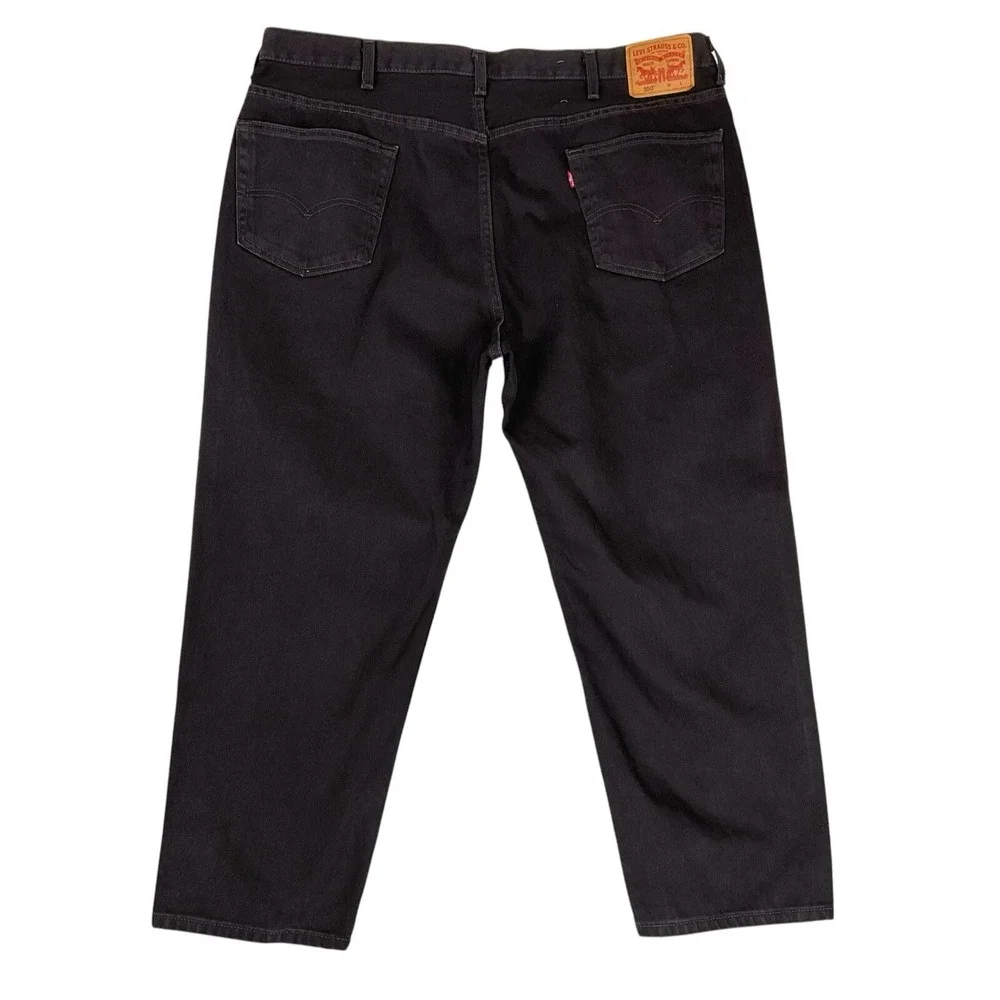 Levis Jeans Men 46x29 (ACTUAL 44x28.5) Black 550 Relaxed Fit Loose NWOT
